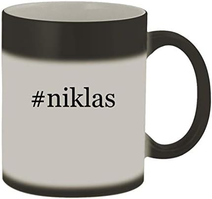 Knick Knack pokloni niklas-11oz Hashtag magična šolja za promjenu boje, mat crna