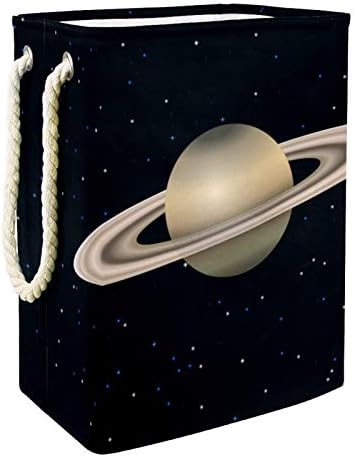 Inhomer Saturn Planet velika korpa za veš vodootporna sklopiva korpa za odeću za organizatore igračaka za odeću, kućni dekor za spavaću sobu kupatilo
