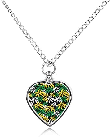 Palme na Jamajci urna ogrlica za pepeo personalizirana ogrlica Za srce pet kremacija nakit spomen privjesak za muškarce žene
