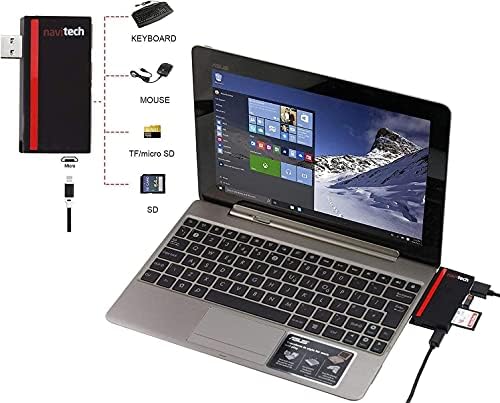 Navitech 2 u 1 laptop/Tablet USB 3.0 / 2.0 Hub Adapter/Micro USB ulaz sa SD / Micro SD čitačem kartica kompatibilnim sa Dell Vostro