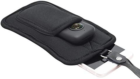 Zaštitna vrećica za vrećicu za Insta360 Jedna x kamera i pametni telefon mekani rukav za nošenje sa remenom za vrat