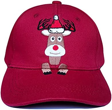 Božićna bejzbol kapa izvezeni jeleni za snjegović zimski kamiondžija vojska cool lov lov na šešir podesiv