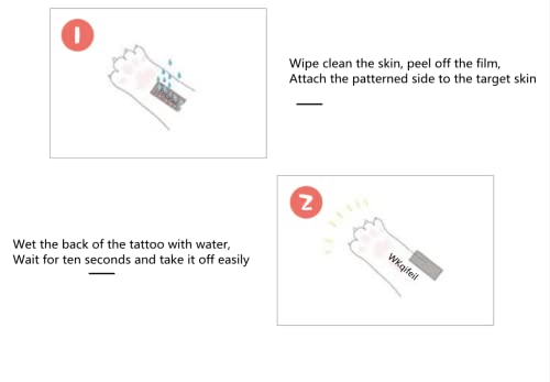 5 listova ljiljana vodootporna naljepnica za tattoo Mali cvjetni krak Totem polu-stalna naljepnica za prenos vode za prenos vode
