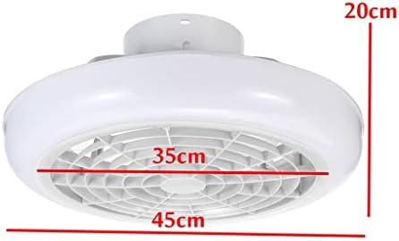 Quesheng 60W LED stropni ventilatorski ventilator ventilator sa lampicama daljinska upravljačka rasvjeta trobojnog zatamnjenja stropnog