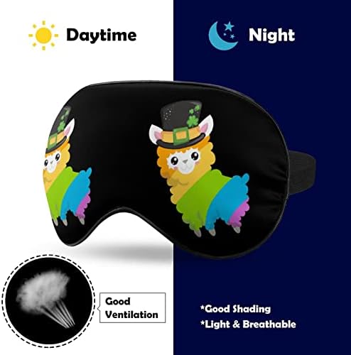 Lucky Llama Rainbow Maska za spavanje Mekano povez sa prijenosom za oči s podesivim kaišem za muškarce