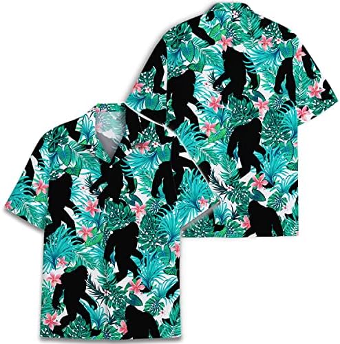 Funny Horse Hawaiian Shirts for Men Women, Love Horse Racing Hawaiian Summer Short-Sleeve Casual Relaxed-Fit Button-Down