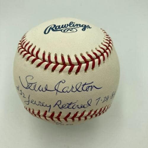 Steve Carlton # 32 Penzionisana 7-29-1989 Potpisana sala slave MLB bejzbol JSA COA - AUTOGREM BASEBALLS