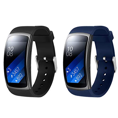 Eieuuk meke silikonske trake za narukvice Sportska narukvica zamjena za Samsung Gear Fit2 Pro SM-R365 / Fit 2 SM-R360 Smartwatch