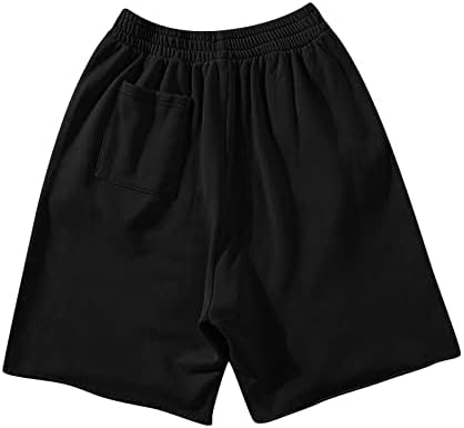 Wenkomg1 kratke hlače za muškarce, pamuk čvrsta lagana ulična odjeća Hipi Baggy stil kratke hlače sa slobodnim dijelom za noge
