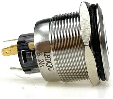 Prekidač za metalnu tipku od 25 mm sa lampicama Resetiranje 5-pinskog vodootporno Automatski modifikacija automobila Momentalni preklopni