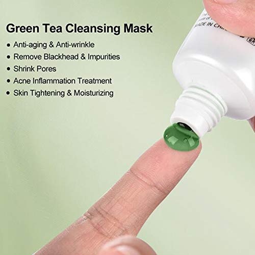 Maska za piling lica od zelenog čaja Blackhead Remover acne maska za dubinsko čišćenje Maska za njegu kože piling & amp; Repair, smanjuje
