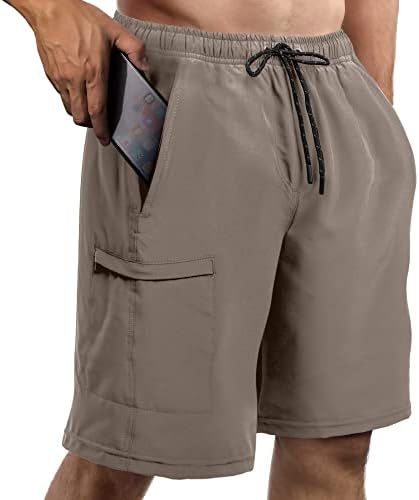 Fort Isle Muške planinarske gaćice 10 inča Inseam - Brze suhih atletske kratke hlače za muškarce | Teretane kratke hlače za muškarce sa džepovima