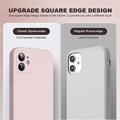 Yemodo iPhone 11 futrola za tekući silikonski telefon za iPhone 11 6,1 inčni [kompatibilan sa magsafe] [kvadratne ivice] [Potpuna