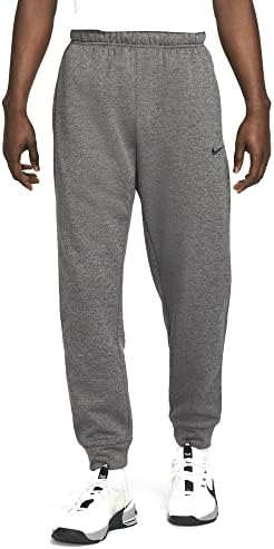 Nike Therma Muške Dri-Fit konusne hlače za trening sive heather cv7739-063
