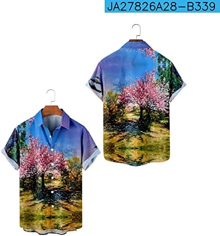 XXBR 2023 NOVO 2023 Havaji Print Plus Veličine Muške košulje Prilagođene majice za muškarce Muške ljetne vrhove
