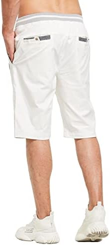Lastday Muške kratke hlače Ležerne prilike Classic Fit Summer Beach Hlače sa elastičnim strukom i džepovima