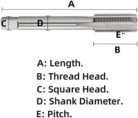 Aceteel metrički navoj dodirnite M7 x 1,5, HSS Machine Dodirni desnu ruku M7x1,5mm