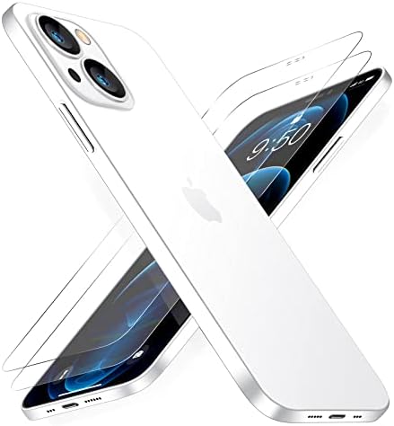 Dataroad iPhone 14 Pro Max tanka futrola[tanko za papir]0.2 mm 6.7 inča, sa kaljenim staklom za zaštitu ekrana 2, prozirna tanka leđa