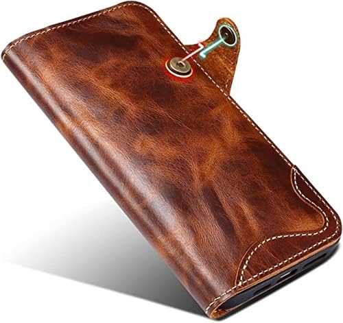 Kossma futrola za iPhone 14/14 Plus / 14 Pro / 14 Pro Max, preklopna Navlaka za novčanik od prave kože, sa držačem za kartice TPU
