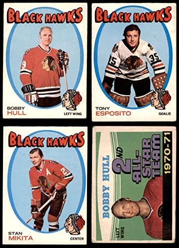 1971-72 O-Pee-Chee Chicago Blackhawks u blizini tima za tim Chicago Blackhawks VG / EX + Blackhawks