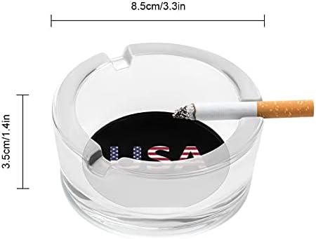 USA Zastava logotipa cigarete pušači Glass Ashtrays pepeo ladica za kućni uređivač stolara ukras