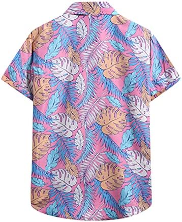 NEARTIME Hawaiian Aloha Shirts za muške Casual Button Down Shirt Shirt Beach Shirt Holiday Camp Shirts