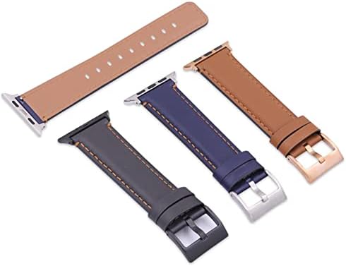 TAJNI TAJNI ELEGANTNI GRATNI BANDS, Kožni satovi Kompatibilan sa Apple Watch Band 22mm mm 38mm 40mm 42mm 44mm, Watch Band za IWatch serije SE 7 6 5 4 3 2 1, Samsung, Galaxy i drugi modeli