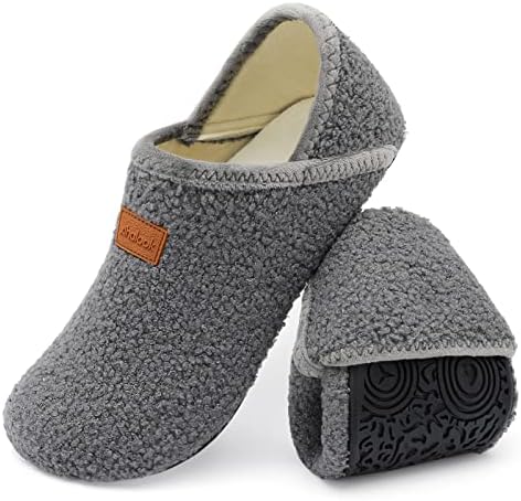 Xihalook House papuče za žene muškarce udobne cipele s čarapama s mekanim gumenim potplatom za unutarnje/vanjske prostore