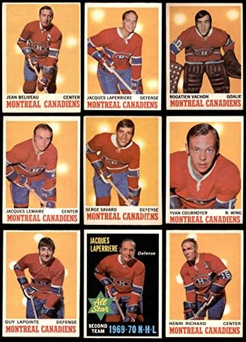 1970-71 O-pee-chee Montreal Canadiens Team set Montreal Canadiens ex Canadeens