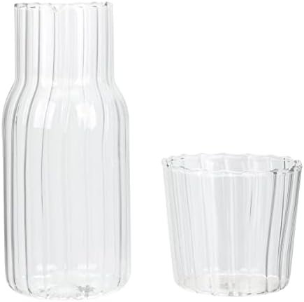 Luxshiny Decanter set 5pcs Noćni i noćni sanduk stakleni čašica Glass Cafe Staklo Set Glass Caffer Cafe Cup