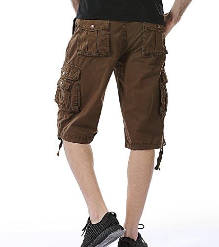 Aoyog Muški Camo Cargo Shorts Relapirani fit multi-džepni kamuflažni teretni kratkim hlačama pamuk