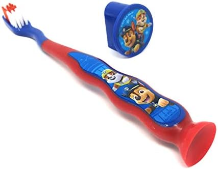 Firefy Firefly Nickelodeon Paw Patrol Kids četkice za zube sa usisnom čašom i poklopcem četkice za zube - za dječake od 3+ godine.