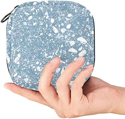 Plava teksturna slika higijenski ulošci torba za pohranu prijenosni period Kit torba jastučići za menstrualnu čašicu torba sa patentnim