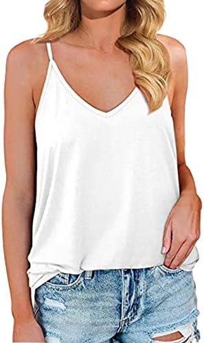 2023 Odjeća bez rukava V Cotton Basic Lounge Top Shirt za djevojčice labava košulja ljetna jesen žene 1m 1m