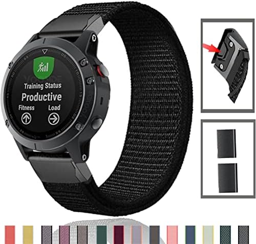 GHFHSG 22mm 26mm najlonska remena za Garmin Fenix ​​6 6x Pro Fenix ​​5 5x plus 3 3hr Forerunner 935 945 D2 Bravo Brzo oslobađanje