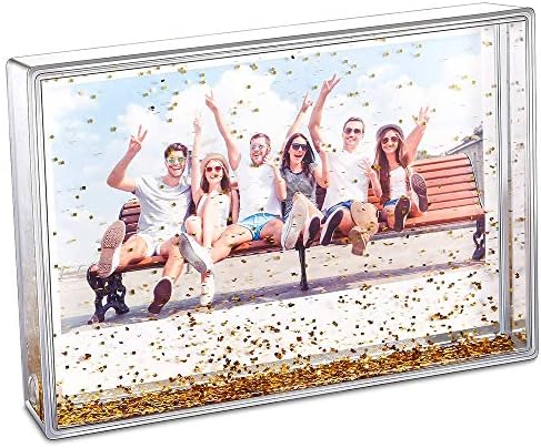 Kingho Glitter Frame Frame Slatka tekući akrilni foto Okviri za porodične prijatelje Parovi Pokloni, Mount za 4x6 inčnu sliku