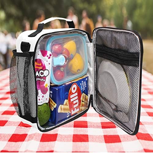 ZZXXB avokado Love Heart izolovana torba za ručak kutija za višekratnu upotrebu termo Cooler torba Tote Vanjska putna torba za piknik sa naramenicom za djecu studenti odrasli