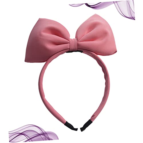 Toyvian 1pc šal za glavu traka za glavu Pink Scrunchie trake za glavu za djecu trake za glavu za djevojčice Pink Tiara luk za glavu