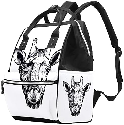 Giraff skice portret ruksak ruksak back kašika za promjenu navlake za bebe multi funkciju Veliki kapacitet putnička torba
