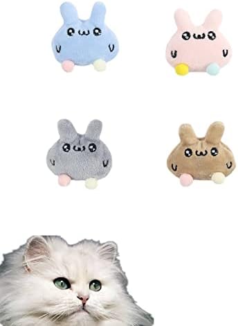 Ko Group Cute Bunny Catnip Banana - Set 4pcs Mekani proizvodi Igračke za pse Puppy Kitten Zubi Plush palac jastuci za kućne ljubimce