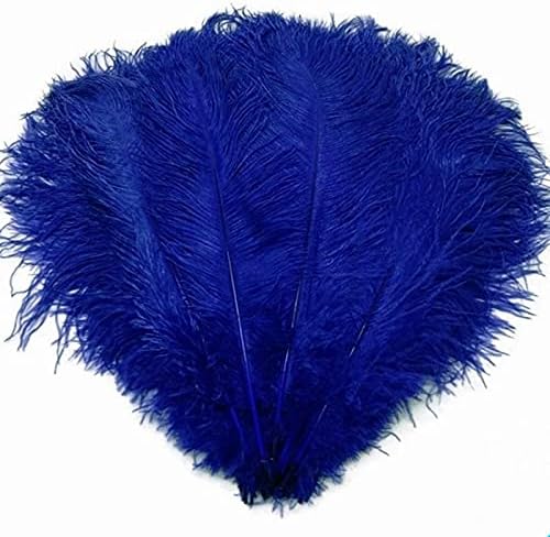 Zamihalaa Kraljevsko plavo pahuljasto nojevo pero 15-70CM 10-200pcs DIY perje za zanate dekoracija vjenčanica za zabave Plumas Show