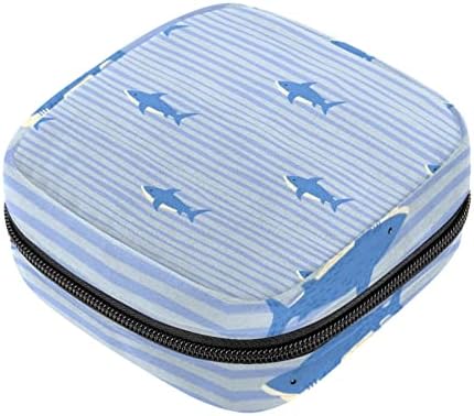 Shark prugasti uzorak higijenski ulošci torba za pohranu prijenosni period Kit torba jastučići za menstrualnu vrećicu sa patentnim