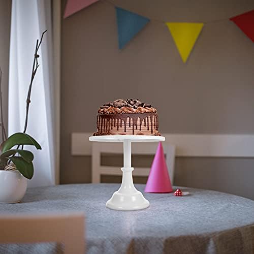 HEMOTON stalak za torte metalni držač za kolače čokoladno voće desertna ploča za prikaz slastica poslužavnik za serviranje za rođendanske potrepštine za vjenčanje 30x30x27cm Bijela