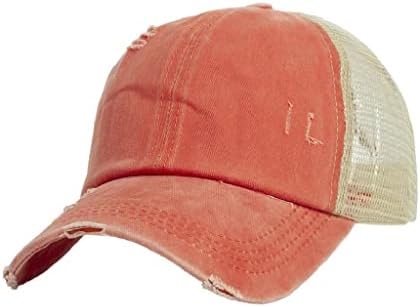 ZSEDP žene Ponytail bejzbol kapa Podesivi Ponytail Casquette Summer Sunhat MESS kamiondžija