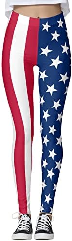Joga gamaše za žene Tummy Control USA zastava Stripe Star Jogger Hlače Bešavne vježbe Fitness Sport Aktivne joge hlače