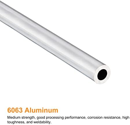 Uxcell 6063 aluminijumska okrugla cijev 12mm od 7 mm unutarnji dia 300mm Dužina cijevi cijevi