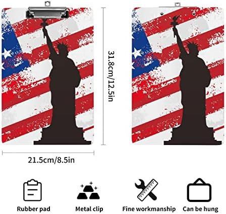 Američka zastava i Liberty modni međuspremnik veličine slova dekorativne klipove sa niskim profilom metalne kopče 9 X 12.5