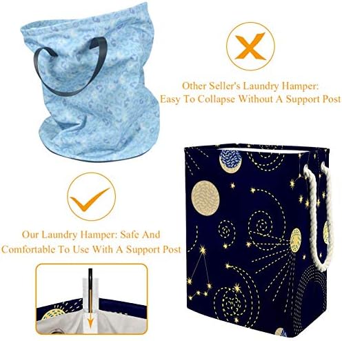 Unicey Zodiac Sky Constellations Crescent Moon Sputniks vodootporna sklopiva kanta za pranje veša za dečiju sobu spavaća soba dečiji