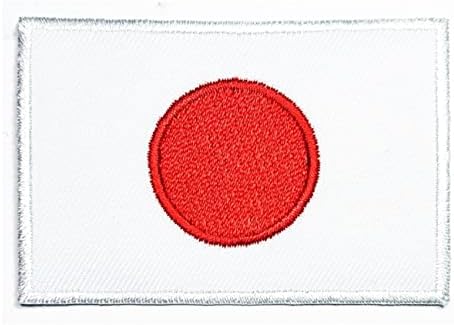 Kleenplus 2kom. 1, 7X2, 6 INČA. Zakrpe za japansku zastavu nacionalna zastava država vojna taktička vezena aplikacija gvožđe na zakrpi