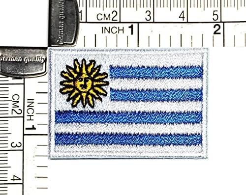 Kleenplus 2kom. 1, 2X1, 7 INČA. Urugvaj Zastava Patch država zastava vezeni amblem amblem vojno taktičko gvožđe na šivati zakrpe za